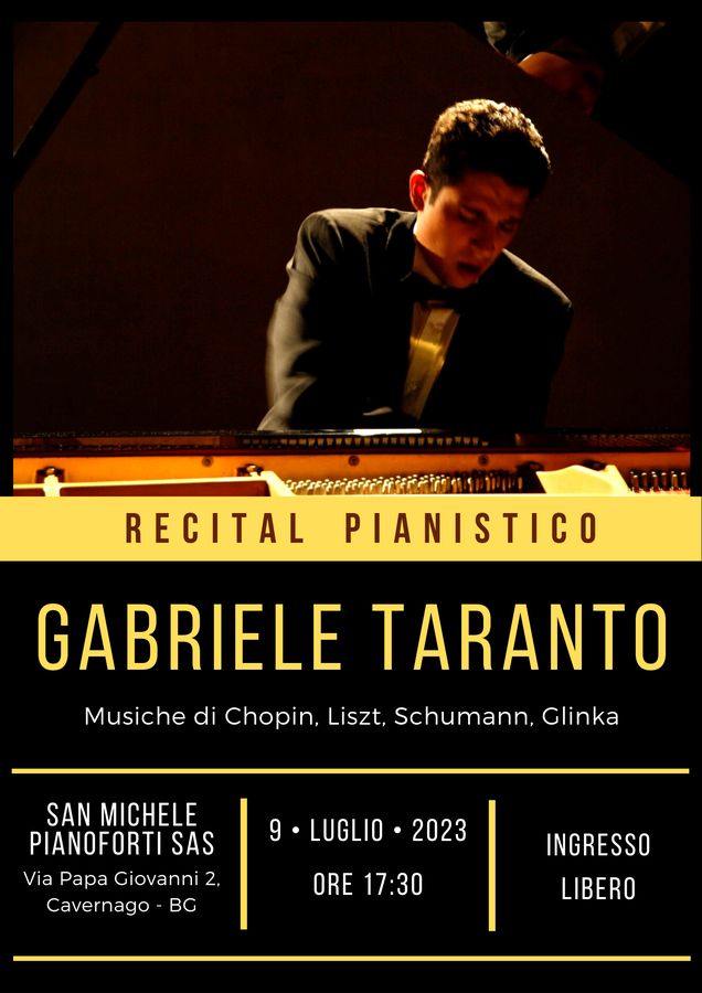 Recital pianistico — Cavernago, 9 luglio 2023